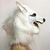 Halloween Horror Savage Wolf Head Mask Masquerade Fluffy Headgear Decoration
