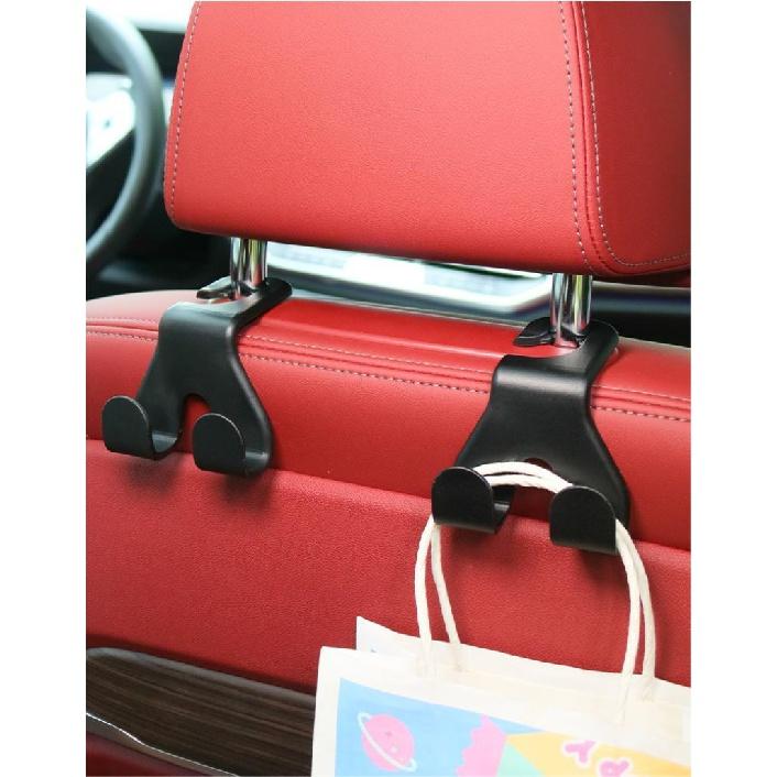 Car Seat Back Double-head Hook Auto Rear Seat Headrest Hanger Internal Organizer Cars Interior Hooks Storage