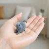 3D Printed Yawning Cat Statue, Cute Sleeping Cat Figurine for Shelf Bedroom, Modern Minimalist Home Decor Gift for Cat Lovers