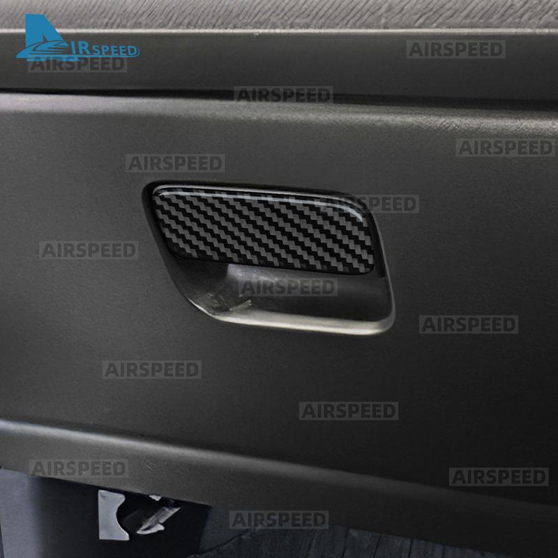 For Honda Fit    2024 2025 Real Soft Carbon Fiber LHD RHD Car Co-pilot Tool Box Switch Interior Trim Accessories