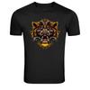 Samurai Lion Mask Japanese Warrior Graphic T-Shirt
