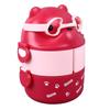 Lunch Box 2 Layers Containers Portable Lunch Box Reusable Leakproof Food Container for School Work Camping Bear