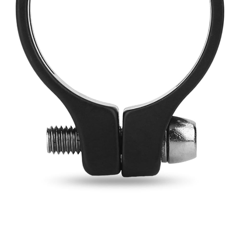 Aluminum Alloy Bike Front Derailleur Clamp Adjustable Cycling Accessory Clip Braze on Front Derailleur Adapter Cycling Accessory