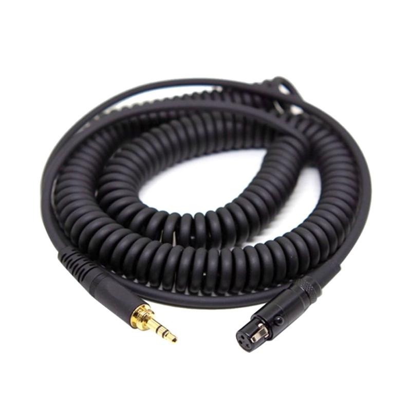 Mini XLR 3-Pin 6.35mm Replacement Spring Cable Extension Cord For AKG K141 K171 K175 K181 K240 K240S K271 K271s MKII Hea