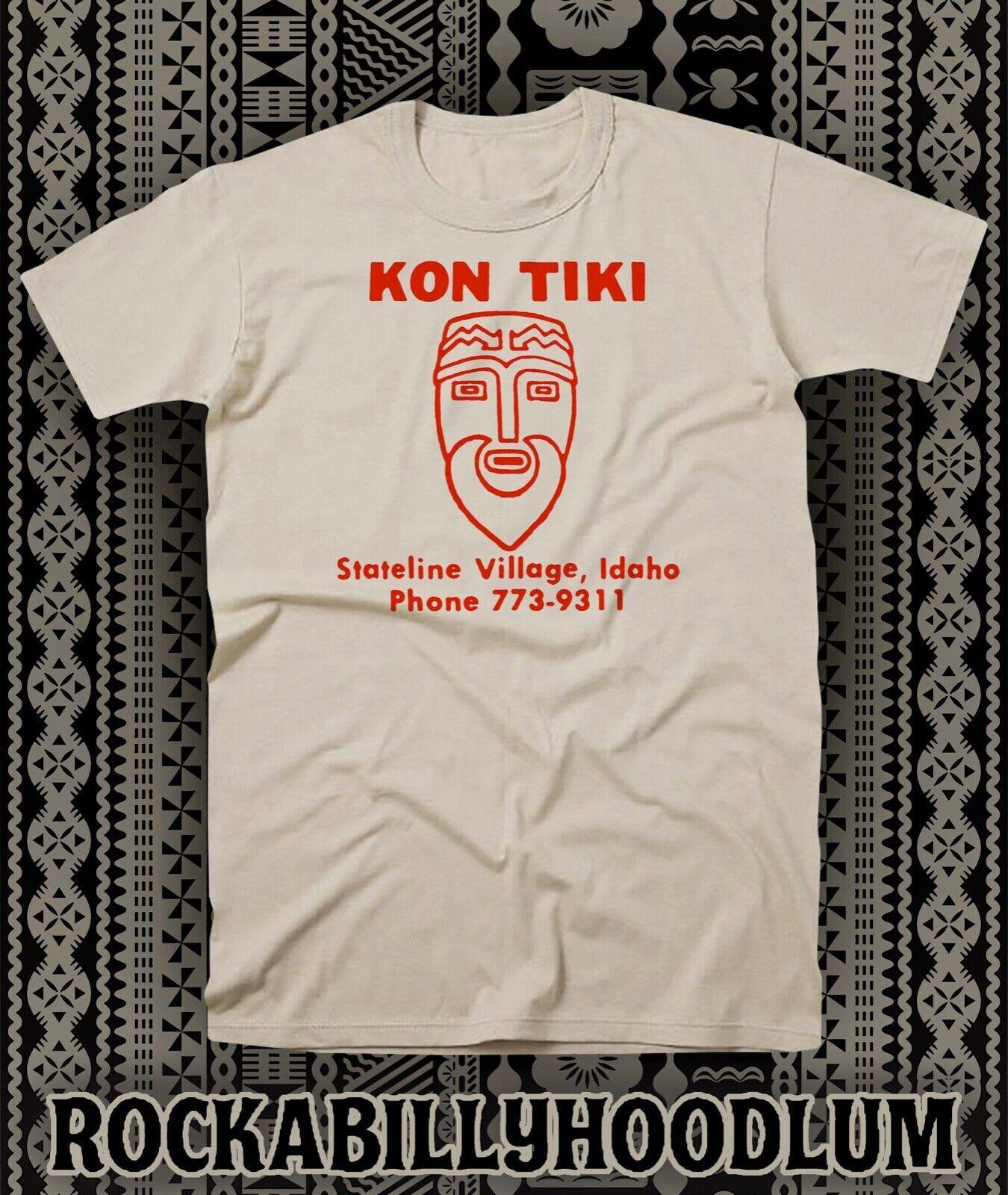 Retro Tiki T Shirt Bar Mug Polynesian Restaurant Kon Tiki Idaho S разноцветный