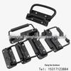 Black Aluminum Folding Spring Handle for Industrial Tool or Flight Cases