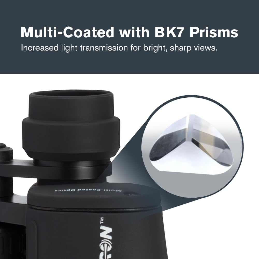 Celestron Cometron 7x50 7x 50mm Suitable for Beginners and Stargazing Number Binoculars, Black, Magnification, Aperture, Lightweight, (Model 71198)