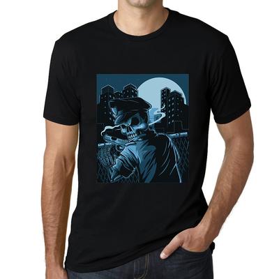 T-shirt grafica da uomo - Dead Officer in the City - Maglietta Zombie Skull