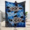 1pc Ocean Life Adventure Blanket Soft and Warm for Sofa Office Camping Travel Livingroom Great Gift for Friends and Family Comfortable
