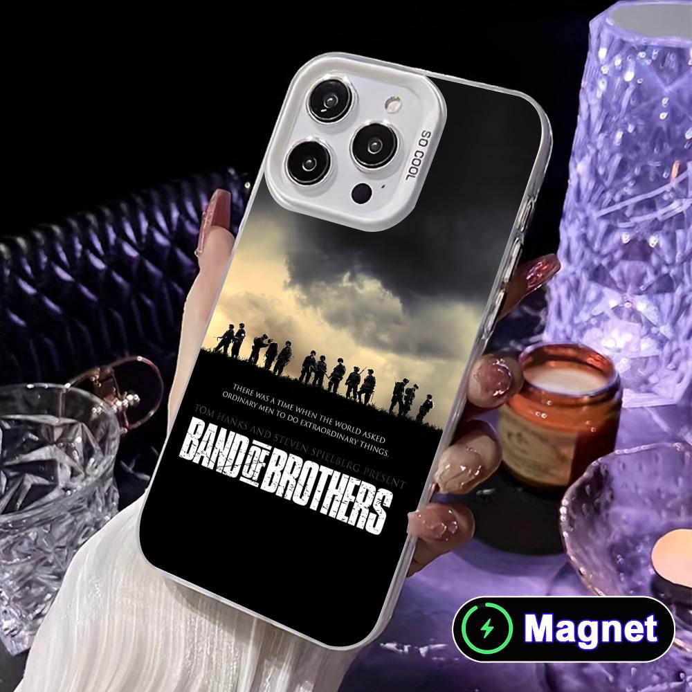 

Band of Brothers Phone Case for iPhone 17 16 15 14 13 12 11 X XR XS Air Pro Max Plus Colorful Silver MagSafe Cover iPhone 16