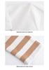 2025 Women's Striped Long-Sleeve Zipper T-Shirt with Stand Collar