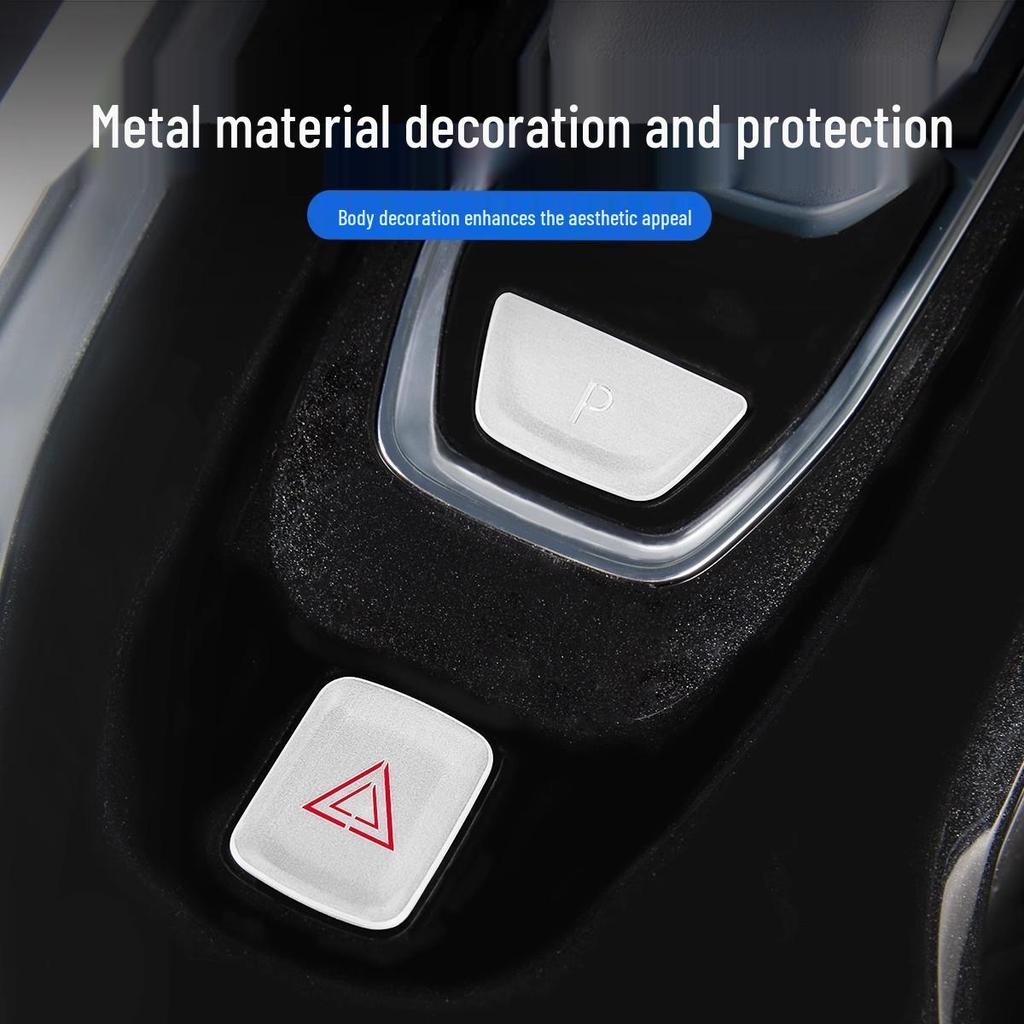 Zeekr 009 Gear P Button Aluminum Sticker - Center Console Decoration Accessory (24-25)