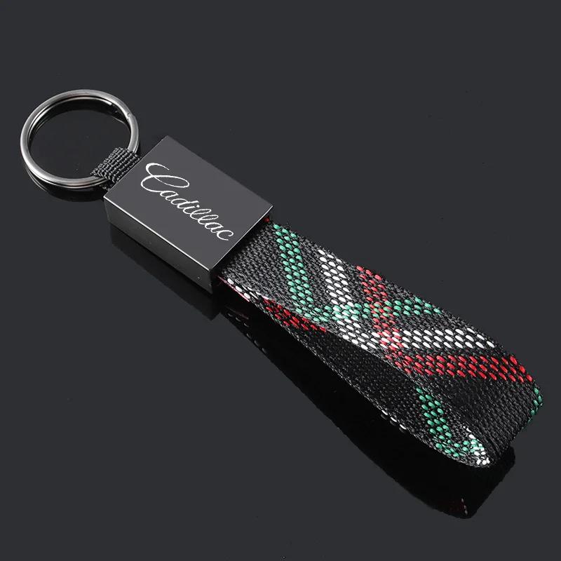 For Cadillac ESCCALADE ATS BLS CT4 CT5 CT6 CTS EXT SLS SRX STS XLR XT4 XT5 XT6 XTS Car Logo Key Chains Metal Keyrings Pendant ybsdr66