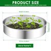 4Pcs Soil Sieves Mesh Set Round Stainless Steel Garden Soil Stone Filtration Kitchen Flour Powder Filter Screen Soil Strainer