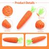 Cat Toy Carrot Sound Pet Products Bite Resistant Paper Rope Scratcher Clean Teeth Interactive Play Cat Carrot Chew Toy for Cat