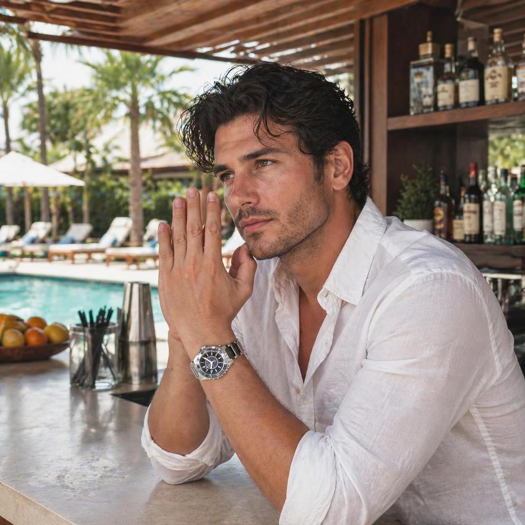 MJ041 [Mauro Gerardi] Solar-powered men's watch, ceramic,