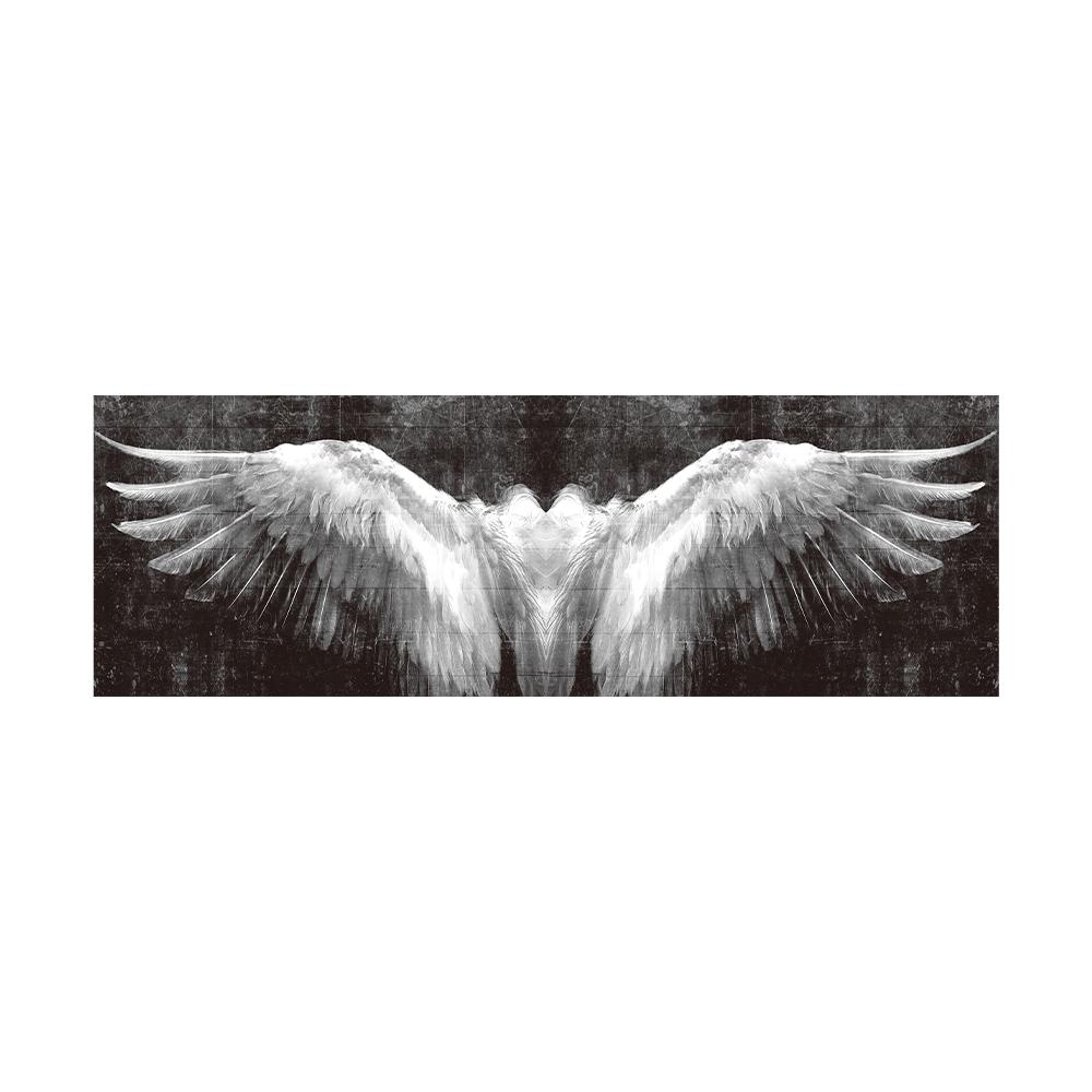 Ailes d'ange blanches décoratives nordiques Peinture sur toile Art mural vintage Image d'aile Affiche et Impression pour la décoration du salon et de la chambre à coucher