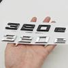 3D ABS Chrome Car Letters Logo 320e Rear Trunk Badge Emblem Sticker For 3 Series EV 320e Auto Tail Marking Accessories