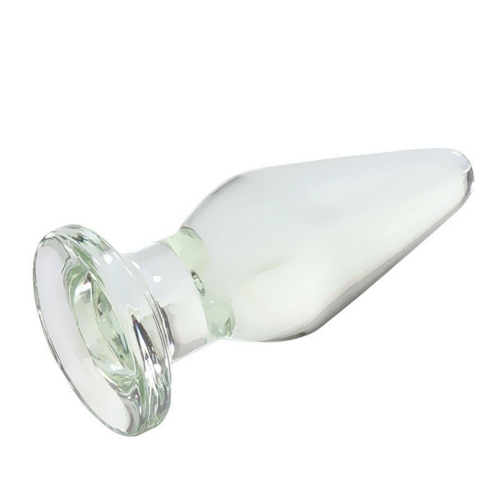 Dia 55mm Transparent Clear Color Tapered End Crystal Glass Quantity Plug