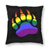 Nordische Gay Pride LGBT Regenbogenflagge Sofakissenbezug Weiche LGBTQ Lesben Wurfkissenhülle Für Wohnzimmer Heimdekoration