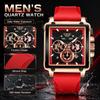 LIGE Top Brand Luxury Men's Watches Silicone Strap Clock Waterproof Sport Military Watch Men Chronograph Quartz Wristwatch Reloj