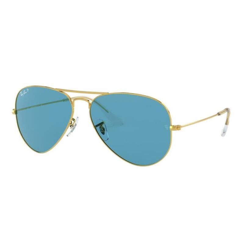 

Ray-Ban aviator sunglasses metal sunglasses blue 62 синий