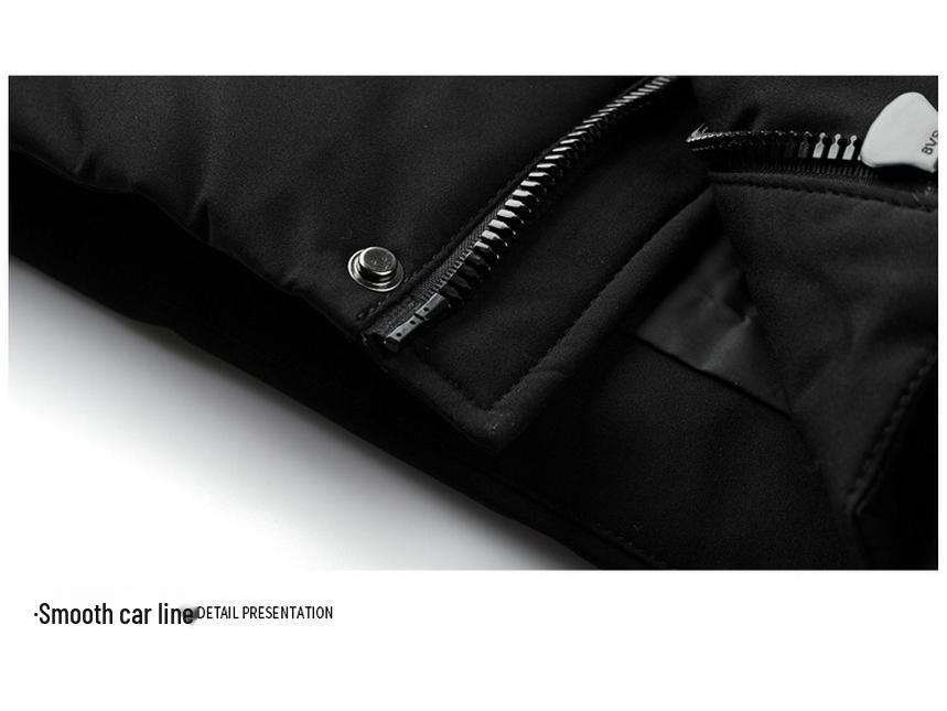 Chaqueta de plumón de pato blanco de alta capacidad de relleno para hombre, invierno 2025