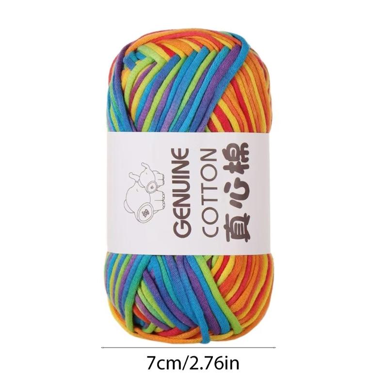 Cotton Yarn Knitting Yarn Knitting Yarn Roll/48g Soft Baby Yarn Cotton  Knitting Yarn for Crocheting Weaving