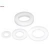 Ultra-Thin Nylon Insulation Flat Washers - White, Oversized, Round (M2-M8)