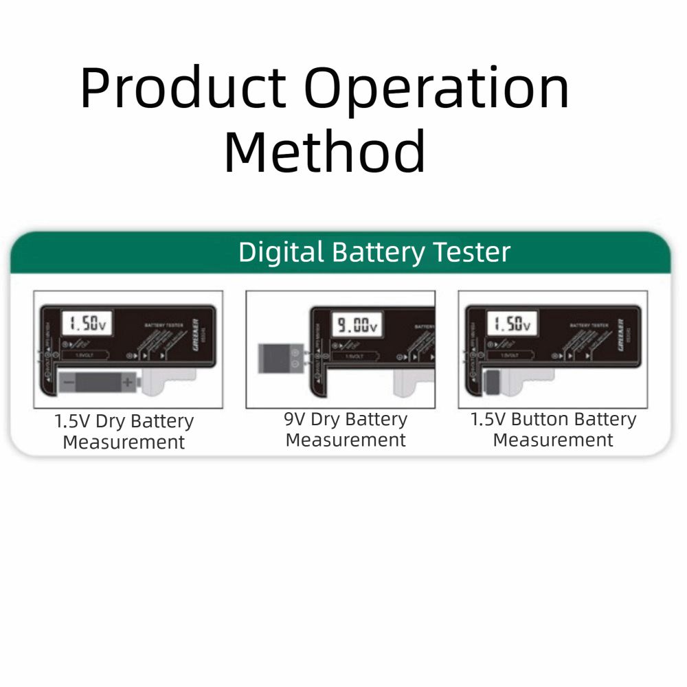 BT-168PRO Battery Tester LCD Display Battery Voltage Tester  Household Batteries