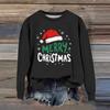 Women's Fashion Casual Long Sleeve Loose Christmas Printed Sweatshirt