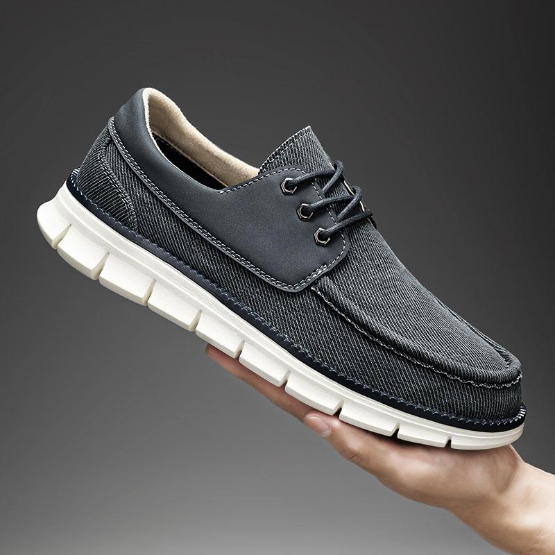 Fashion Men's Casual Shoes Canvas Breathable Loafers New Male Comfortable Outdoor Walking Shoes Classic Men Shoes Large Size Sneakers