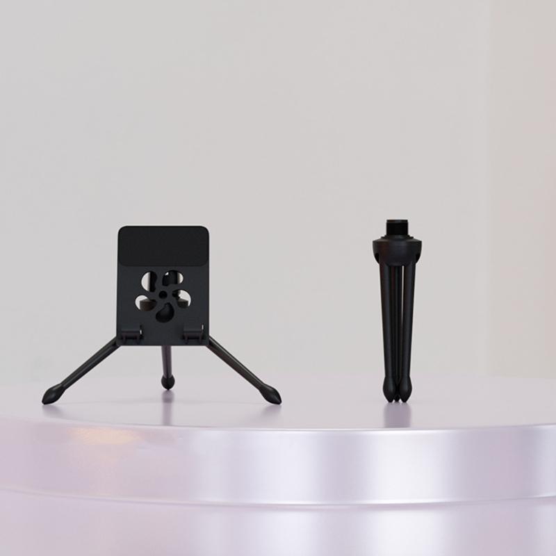 Adjustable Desktop Microphones Tripods Stand with Phone Holder Universals Clamp for Recording Live Streaming and Podcasting Sturdy Base