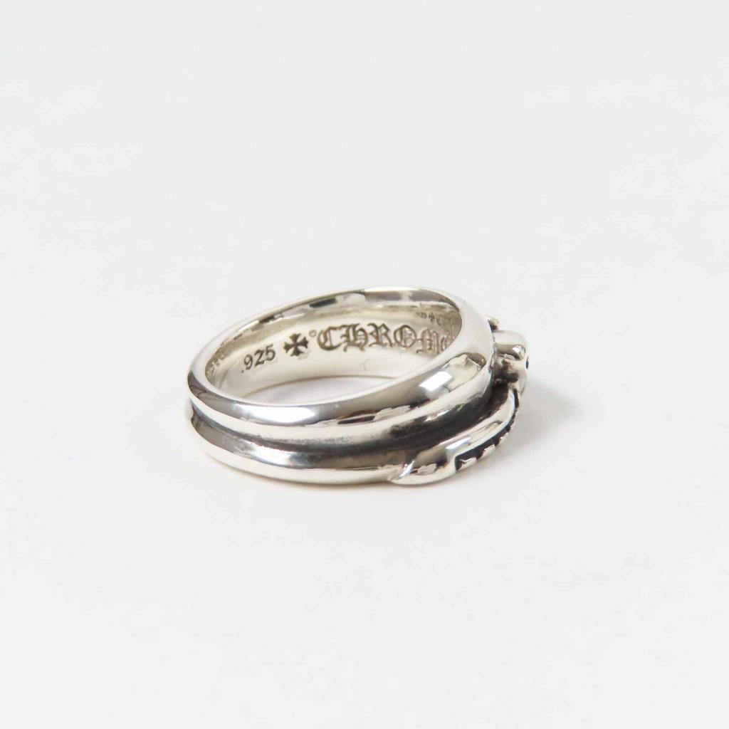 Excellent CHROME HEARTS Ring Half Classic Dagger Ring Silver SV925 Women Used