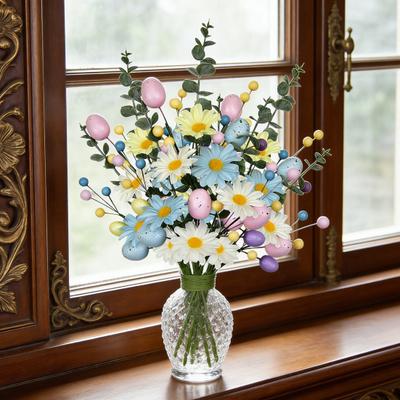 Osterzweige Frühling Künstliche Blumenauswahl Simulierte Schaumei-Zweige für Zuhause Vasenfüller Tisch