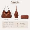 Women's Retro Crossbody Tote Bag - European & American Fashion, Large Capacity, Mother-Child, Single Shoulder