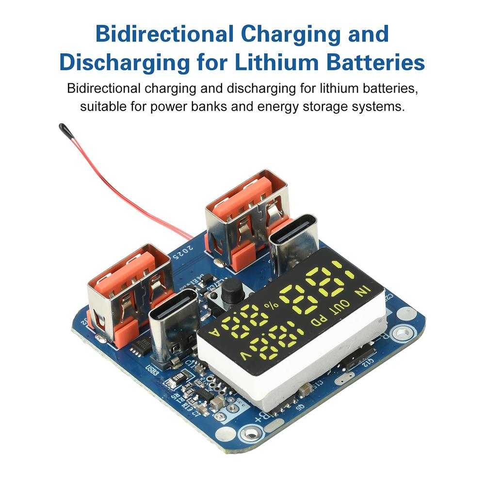 4S PD 100W Charge Discharge Module Lithium Battery Charger 20V 5A Fast Charging for Power Banks Energy Storage Systems