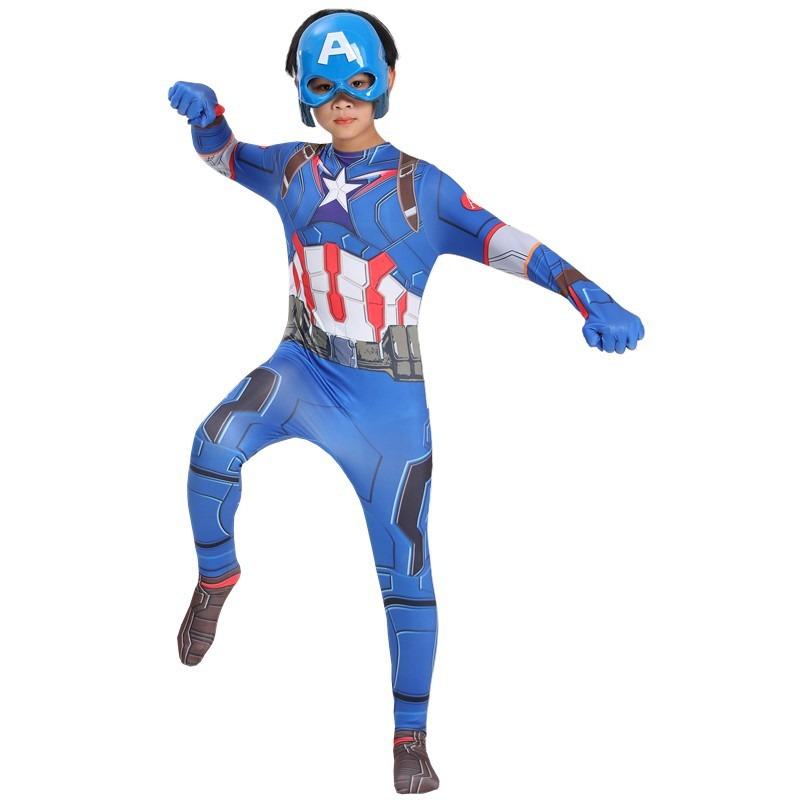 Halloween Costume Captain Costume Onesie Children Spoof Show Costume Props Spiderman