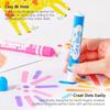 Shuttle Art Dot Marker Color Pens, 40-Color Set (12ml), Water-Based, Washable, Includes Coloring