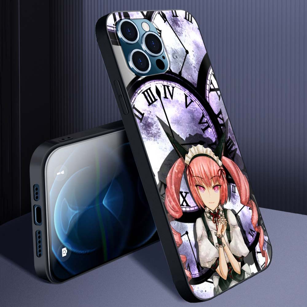 Steins Gate Okabe Anime Manga Luxus Handyhülle Für iPhone 13 14 11 12 Pro Max 7 8 Plus SE X XR XS Weiche Vollabdeckung Schwarze Hülle