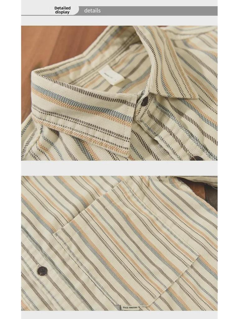 Men's Z221 Striped Long Sleeve Casual Shirt