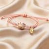 Simple Lucky Cat Knitted Bracelet Unisex Adjustable Cute Animal Woven Bracelet Harajuku Style Jewelry bracelets couple bracelet