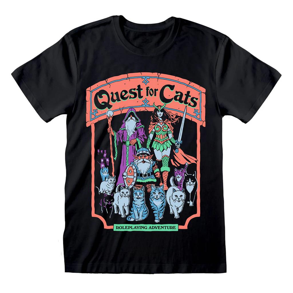 Steven Rhodes Unisex Adult Quest For Cats T-Shirt