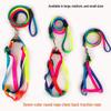 Seven-Color Dog Leash and Harness for Small, Medium, and Large Dogs