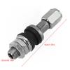 4Pcs TR48e Car Bolt Screw On Tire Valve Stem Chrome Metal High Pressure Flush W/ Cap Automotive Accessories