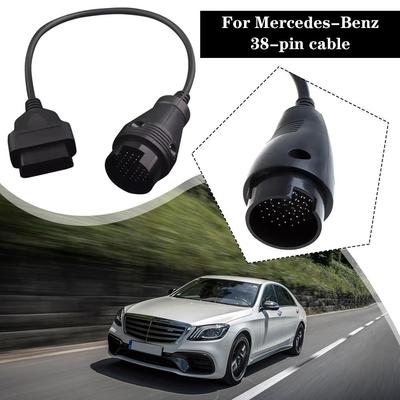 Adatto Per Mercedes 38 Pin Full PIN a 16 Pin Adattatore OBD2 Connettore Diagnostico Cavo Adattatore D6R2