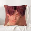 RRafayel Love DDeepspace Cushion Cover Natural Linen Organic Fabric DoubleSided Printing Sofa Home Decor Breathable