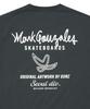 MARK GONZALES New Angel Logo Typography Short Sleeve T-Shirt - Charcoal