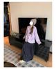 2025 Autumn Floral A-line Slimming Skirt with Elastic Waist for Women