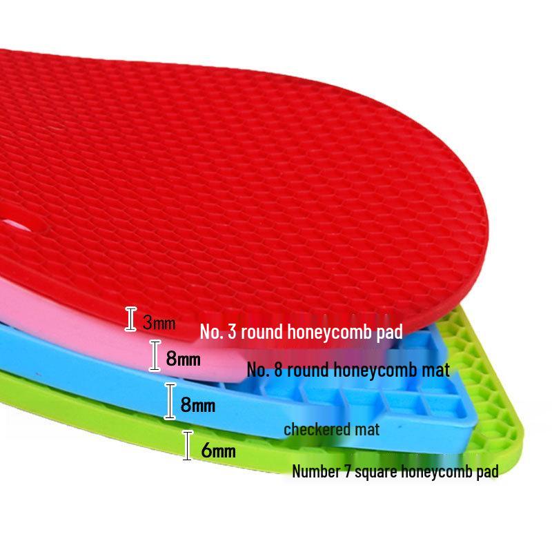 Thickened Silicone Honeycomb Anti-Slip Heat-Resistant Pot Holder Mat